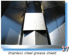 Trailer grill comes with stainless steel grease shield